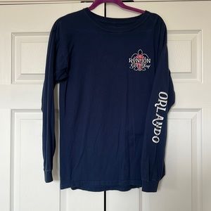 Navy Blue Long sleeve Ron Jon Shirt.
